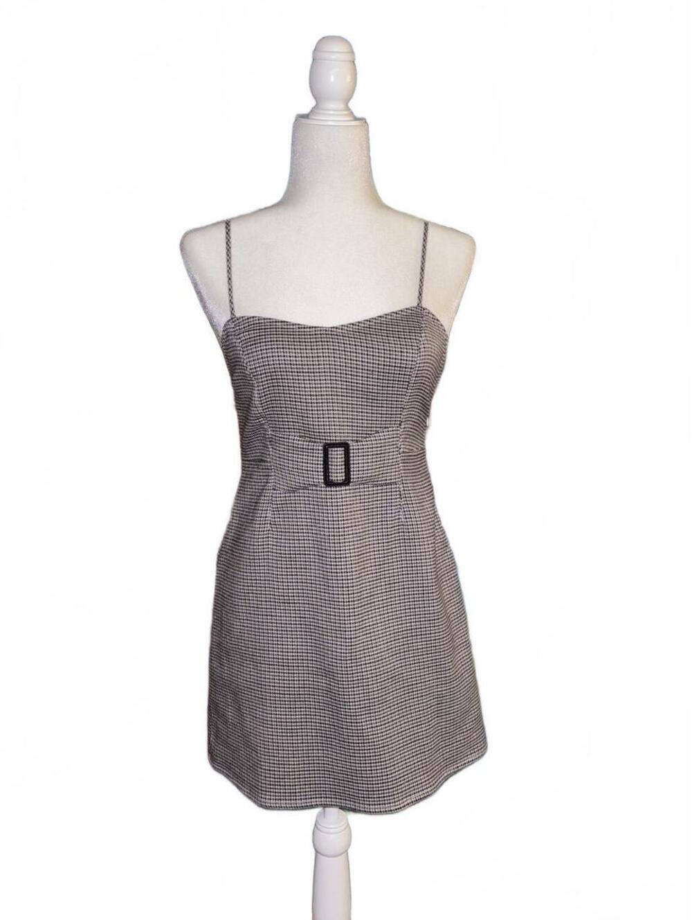 Free People My Girl Houndstooth Mini Dress Size 2 (US XS)